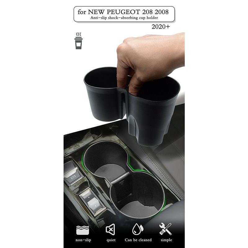For Peugeot 2008 GT   Water Cup Holder Storage Clip Car Truck Drinking Bottle Organizer Door Mount Drinks Stand