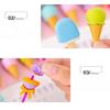 4pcs Yummy Icecream Erasers Set Mini Lollipop Dessert Popsicle Donuts Rubber Pencil Eraser for Kids Gift School Student Award
