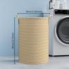 Minimalist Striped Laundry Basket, Foldable Bathroom Storage Box, Toys and Clothing Storage Basket, Bedroom Tidy Basket