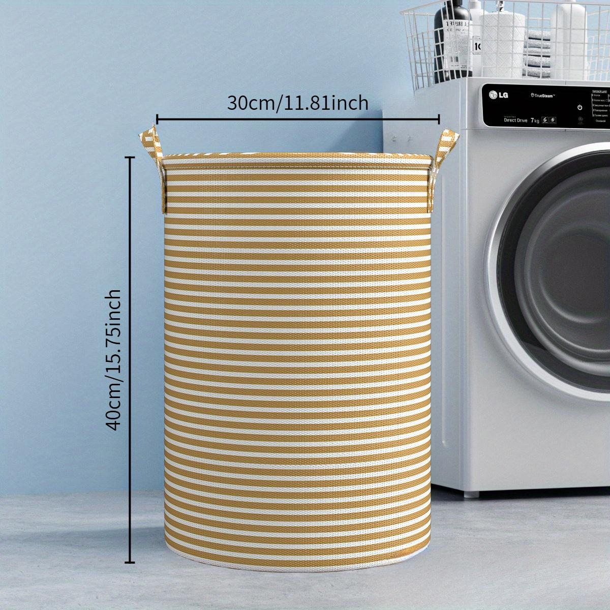 

Haundry Thickened Tall Laundry Basket with Handle, Large Collapsible Round Laundry Hamper Bin Laundry Bag for Clothes Storage жовтий