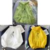 Heart Printed Hoodie For Women With Polyester Fabric And Loose Fit For Casual Wear