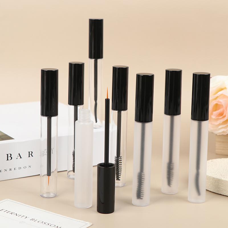 12Ml Empty Mascara Tube With Eyelash Wand Eyelash Growth Liquid Vial Bottle Eyeliner Brush Eyelash Cream Apply Container