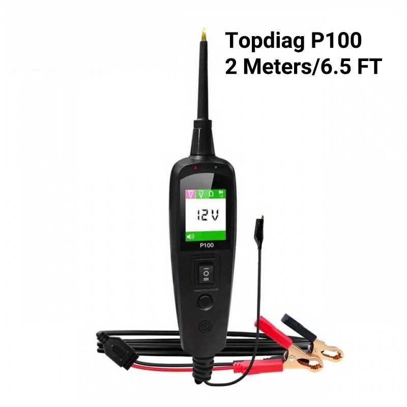 Topdiag P100 Automobiļu ķēdes testeris 12V