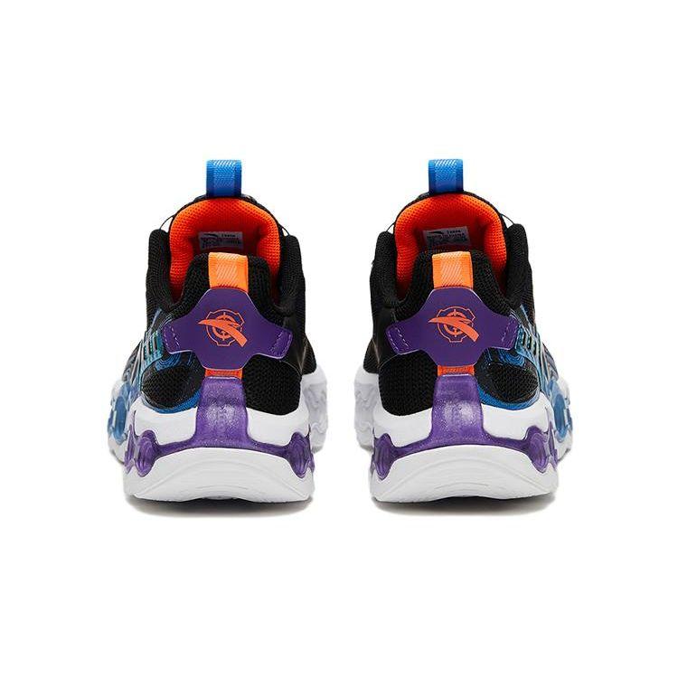 Anta Energy Ring 8.0 Non-Slip Wear-Resistant Low-Top Running Shoes Kids sneaker Black Blue Purple 312325580-8