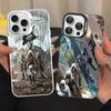 Custodia per Telefono Gioco A-Assassins C-Creed Per IPhone 17 16 15 14 13 12 11 Pro Max Plus Colore Argento Copertura