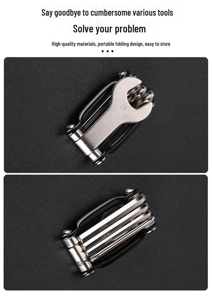 Carbon Steel Multifunctional Bicycle Repair Kit