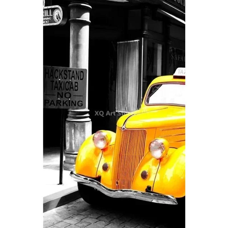 Nordic City Scenery Canvas Painting Yellow Wall Art Poster For Living Room Photograph European Landscape Picture Home Decor