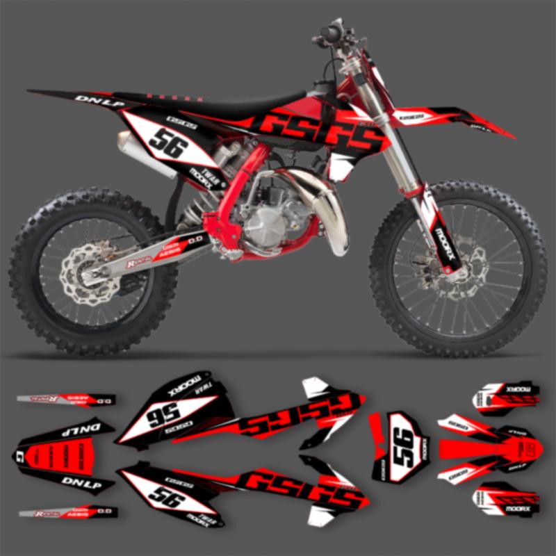 PowerZone Custom Team Graphics Backgrounds Decal Stickers Kits For GASGAS 85 MC 2021 2022 85cc Number