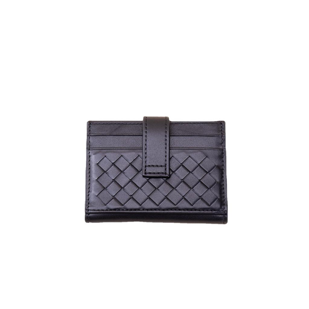 Card Cow Leather Braided Card Bag Anti-Magnetic Card Holder Wallets Multi-card Position Card Wallet