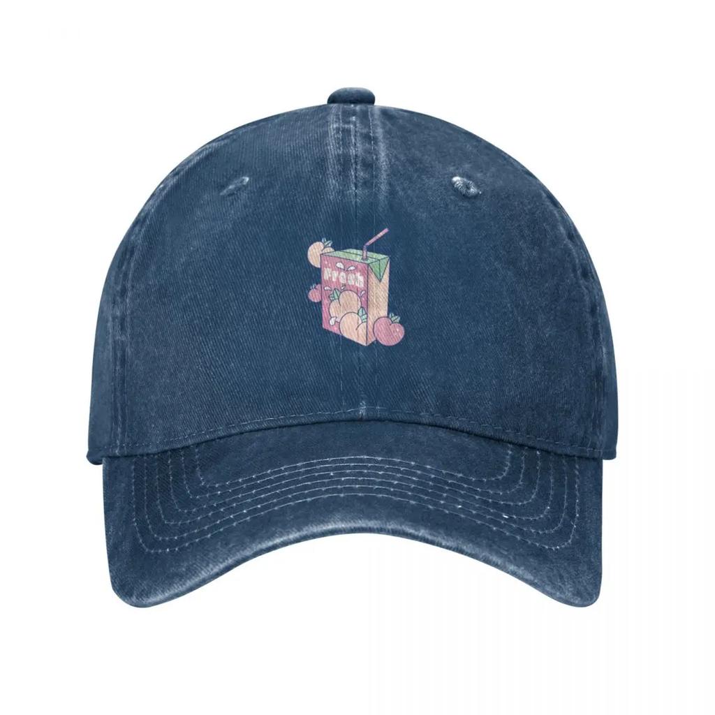 Peach juice box Baseball Cap Hat Unisex For The Sun sun hat Trucker Cap Golf Hat Unisex Sun Hats For Women Unisexs