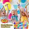 10/30Pcs Mini Pop Keychain Kids Birthday Party Favors Fidget Toys Stress Relief Sensory Toy Classroom Prizes Gift Pinata Fillers