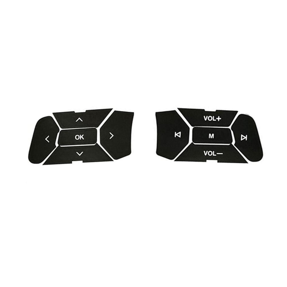 Steering Wheel Button Repair Decals Stickers Replacement For Ford Mustang 15-18