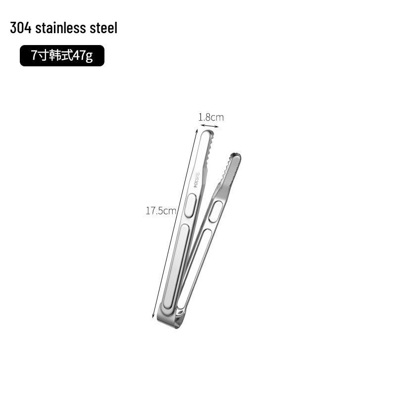 304 Stainless Steel Kitchen and Grill Tongs for Barbecue, Bread, and Steak 201 Stainless Steel