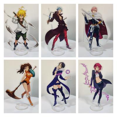 Anime The Seven Deadly Sins Figure Acrylic Stands Model Cosplay Meliodas Liones Hawk Diane Character Standing Sign Desk