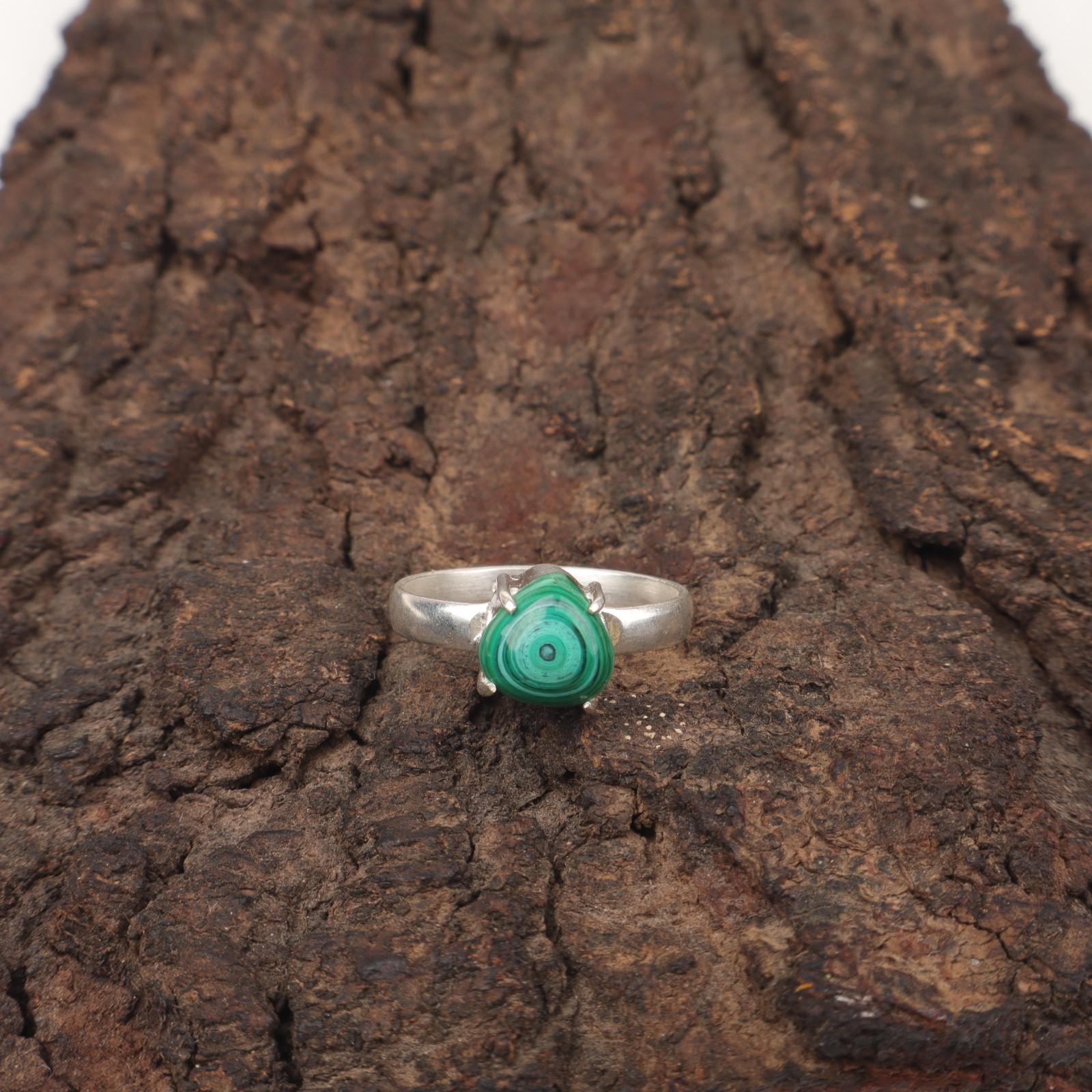 

Натуральный малахит серебро 925 пробы годовщина день дружбы коктейль подарок жене кольцо RR-43-25 15