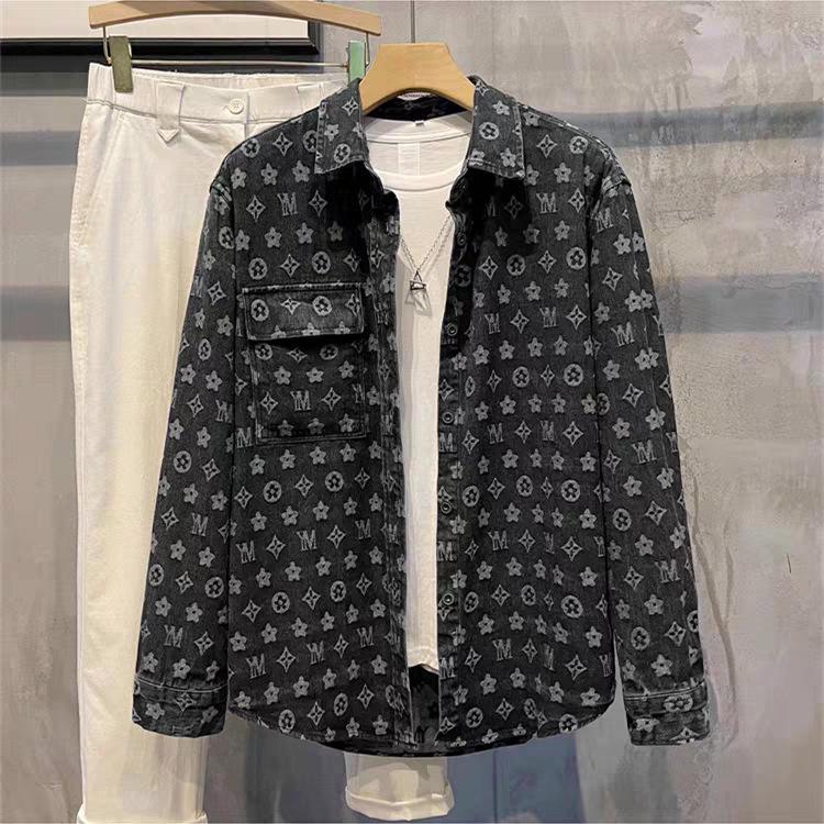 Autumn Men's Loose Denim Jacket - Korean Style Trend, Teen Fashion