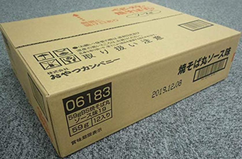 Oyatsu Company Baby Star Yakisoba Maru Sauce Sabor 59g x 12 peças lanche rico fácil de escolher [Oficial] (copo de mordida, para cima, comida)