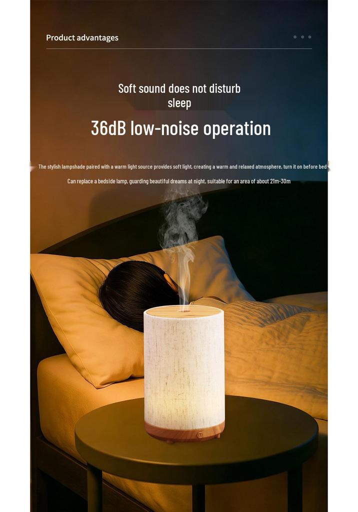 USB Wood Grain Ultrasonic Aroma Diffuser & Humidifier