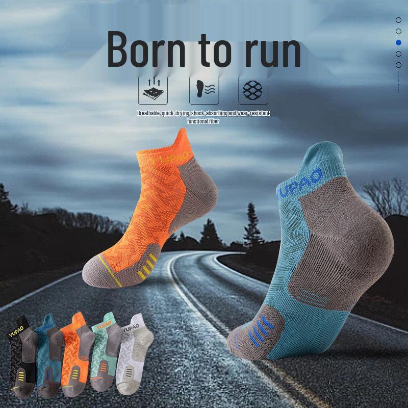 Calzini da Maratona Traspiranti che Assorbono il Sudore per Uomo e Donna - Calzini Sportivi Corti a Costine ad Asciugatura Rapida