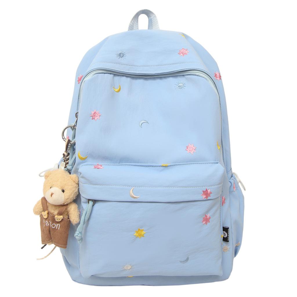 Schoolbag niche style high-value backpack junior high school girl class schoolbag girl high school student fashion campus backpack