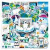 50 Global Warming Graffiti Stickers: Eco-Friendly Cartoon Designs for Skateboards and Luggage