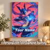 Greninja Custom Name Diamond Painting Personalized 5D Full Drill DIY Diamond Art Home Decor