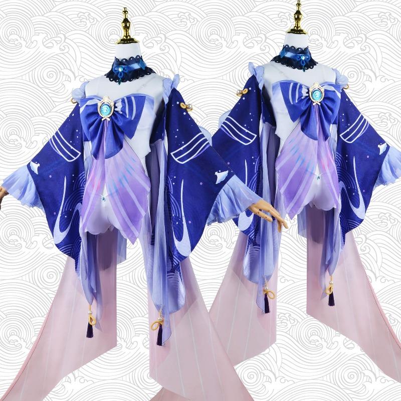 Yuanshen game cos suit coral palace Xinhai kokomi five-star game theme cosplay animation performance suit