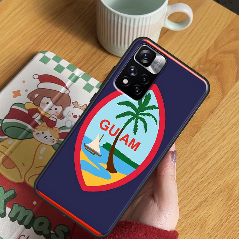 Guam Flag Case For Xiaomi Redmi Note 14 13 12 11 10 9 15 Pro Plus Redmi 15C 13 10C 12C 13C 14C 15 Cover