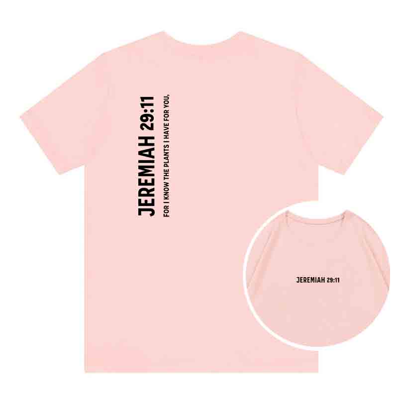 100 Cotton Jeremiah Bible Verse Tee Unisex Inspirational Religious Gift TShirt Scripture Jesus Faith Based Apparel
