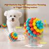 Indestructible Dog Chew Toy/TPR Bite-Material/Vibrant Colors/Chewable Teething Toy for Dog/Soft Training Ball for Aggressive Chewer