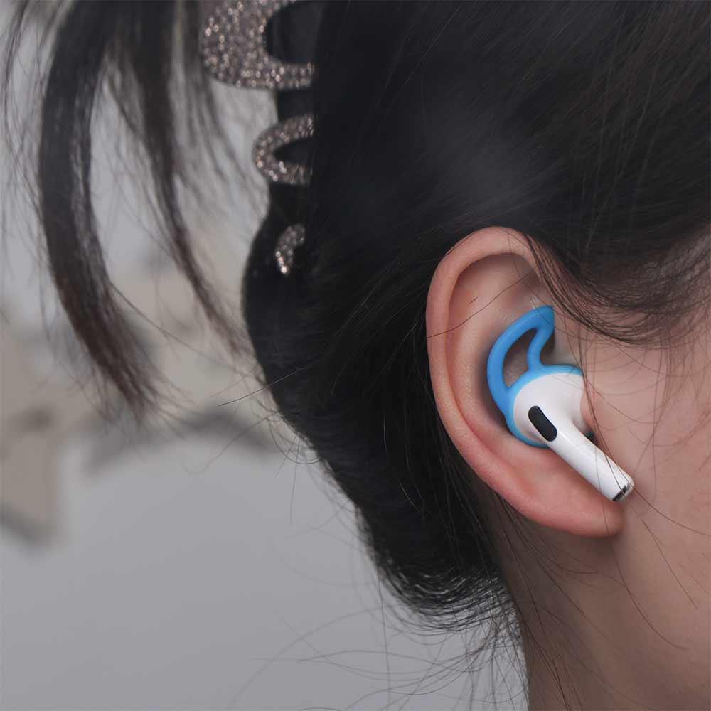 1 Pair Prevent Falling Off Earphone Holder Anti Drop Silicone Earbud Covers Headphone Sleeve   Yoga