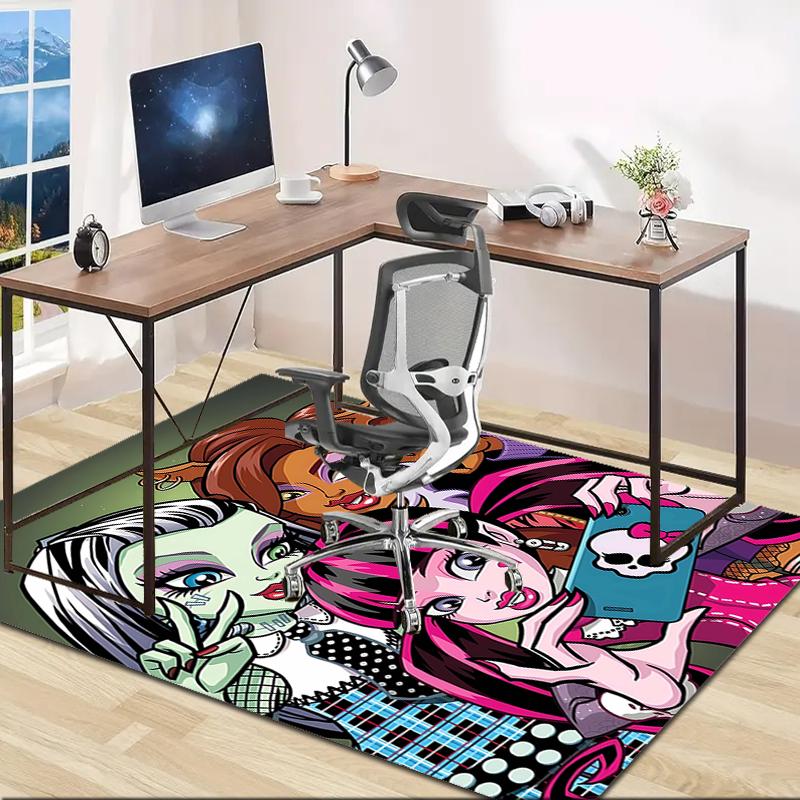 1pc Monster High Draculaura4 Design Area Rug - Non-Slip, Soft & Cozy Floor Mat for Living Room, Bedroom, Office - Indoor/Outdoor Decorative Carpet