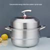 HUIHUADU Food Grade Stainless Steel Double-Layer Steamer Pot