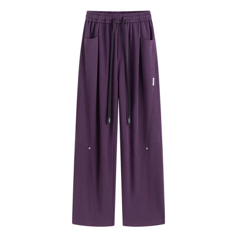 Mens Loose Straight Leg Sweatpants Fashion Embroidered Casual Sports Pants Size