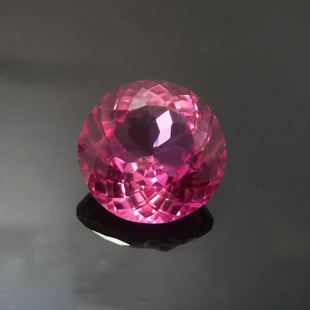Natural Pink Ruby Loose Gemstone 13.40 Ct Round Cut for Jewelry Making and Gem Collections