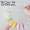 Fake Nail Display Sticks Plastic Nail Color Card Nail Polish Stand Practice Manicure Tools