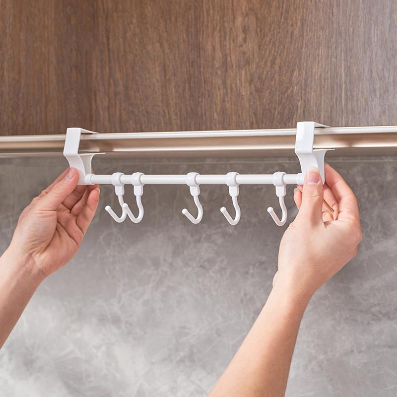 Multi Ceiling Mount Hook Rack No Drill Removable Storage For Compact Kitchens
