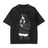 2026 Billie Eilish Funny Poster Graphic Print T-shirt Men Women Fashion Vintage Washed Cotton O-neck Summer Tee Oversized Casual Short Sleeve Top