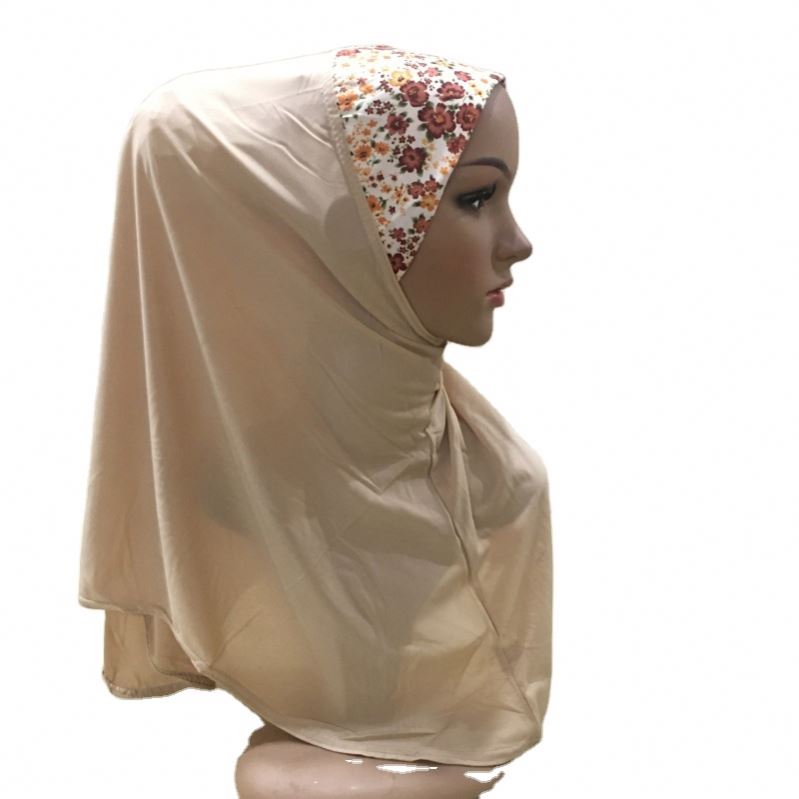 Teenage Girl's Headdress Hijab Muslim Malaysia Ramadan Worship Headdress Arab Hat