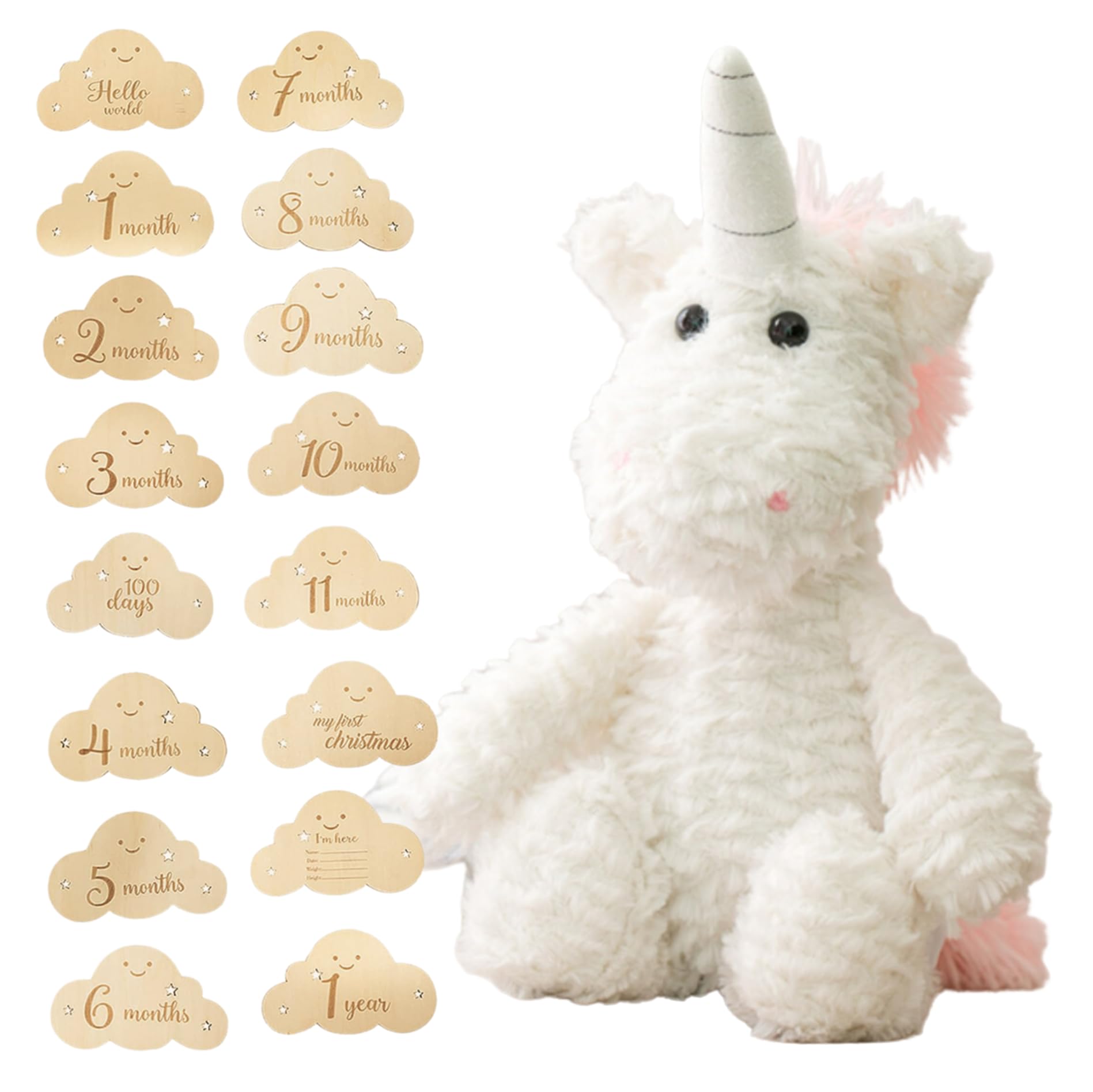 

Набор ежемесячных карточек из плюша и дерева MIHI Баннер с первой буквой закона о санитарии пищевых продуктов (Облачная форма) [Подлинный, Соответствующий] Животное, Пушистый, Игрушка, (единорог)