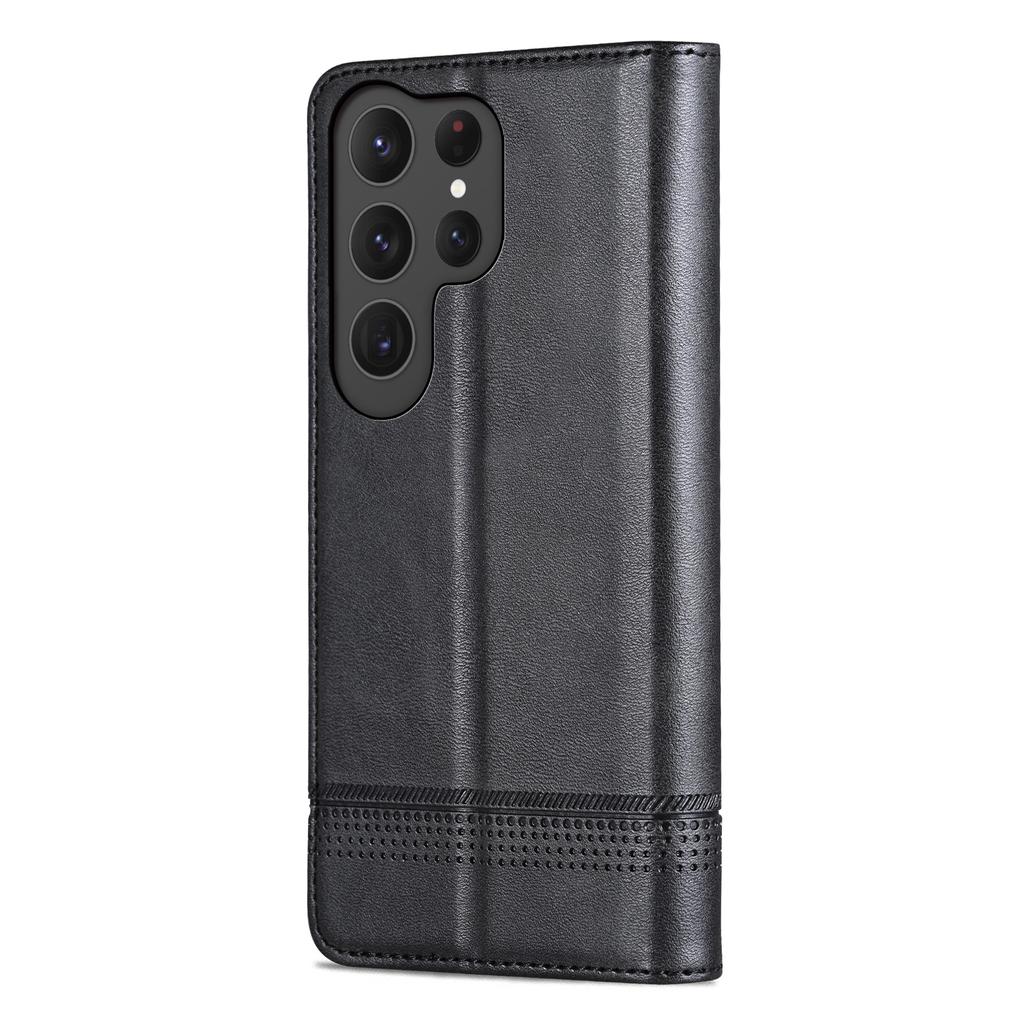 For Samsung Galaxy S25 Ultra Case Cowhide Texture PU Leather Wallet Phone Cover