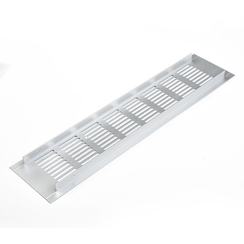 80*200/80*300/80*350 Silver Air Vent Louvred Grill Cover Ventilation Grille Ventilation Grille For Cabinets Wardrobes Cupboard