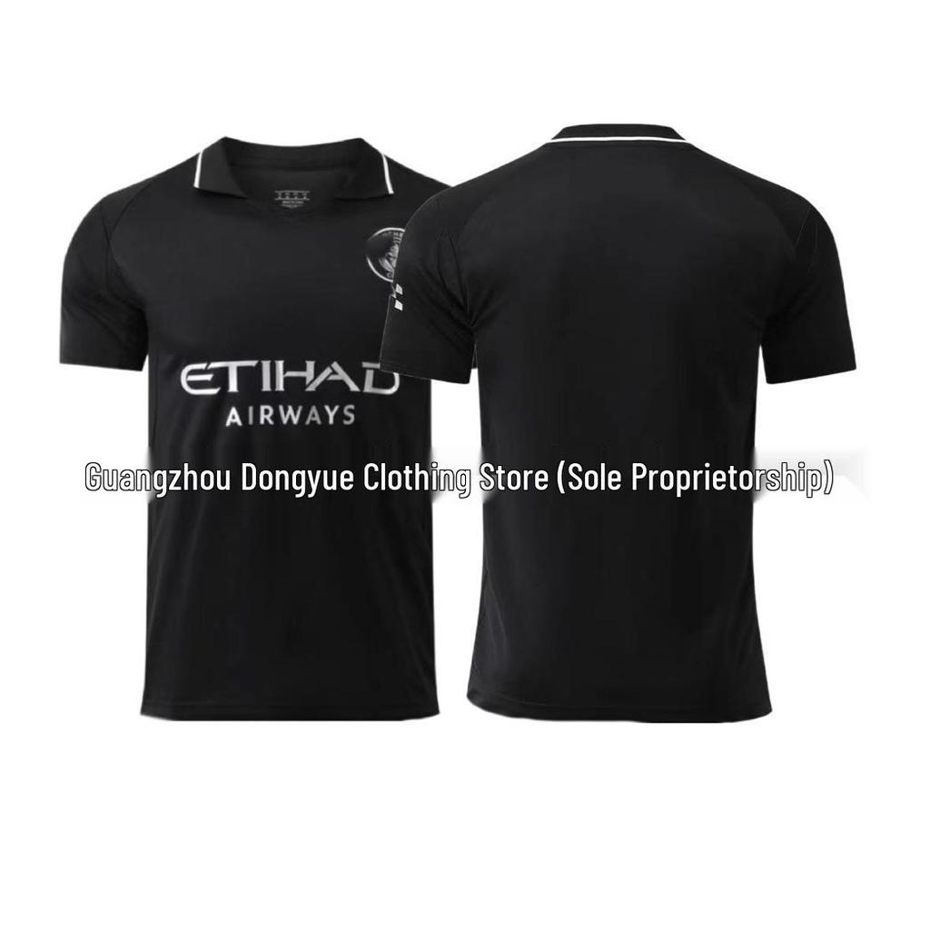 25-26 Haaland Away Football Jersey Set: Adult & Kids Short Sleeve with Number 9
