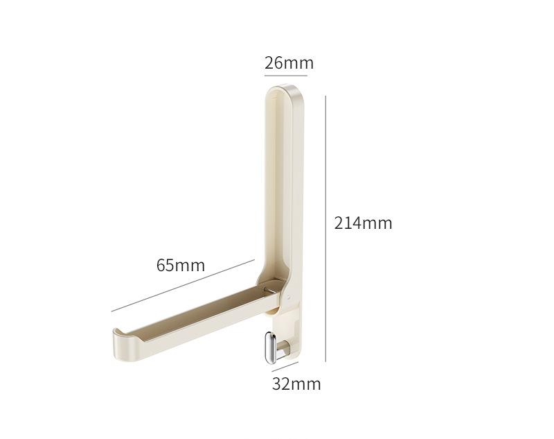 

Многофункциональные аксессуары для дома Складная вешалка для одежды Сушилка Не требует сверления Костюм Дверь ванной комнаты Пластиковый органайзер для хранения 2PCS слоновая кость