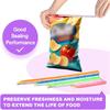 Food Sealing Sticks, Bag Clips 16 Pcs Reble Bag Sealer Sticks Used For Sealing Various Sealable Snacks Cereal Foods Plastic Bag Sealers (S01-Nordic