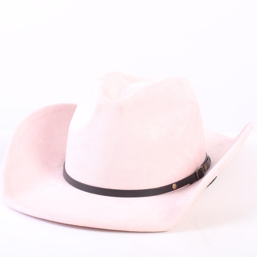 Popular European and American Classic Suede Western Cowboy Hat, Men's and Women's Fashion Big-brimmed Top Hat Shade