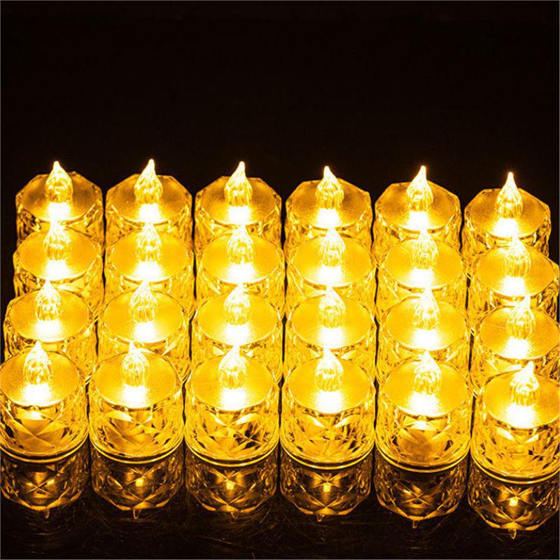 Diamond-Shaped Romantic LED Candle Light for Nighttime Ambiance