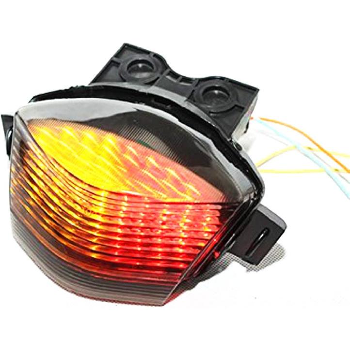 TailLights Brake Tail Lights with Integrated Turn Signals Indicators Smoke Motorcycle LED for Ninja 650R ER6 2006-2008