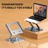 YY-J29 Carbon Steel Foldable Laptop Bracket Heat Dissipation Rotatable Notebook Desktop Stand