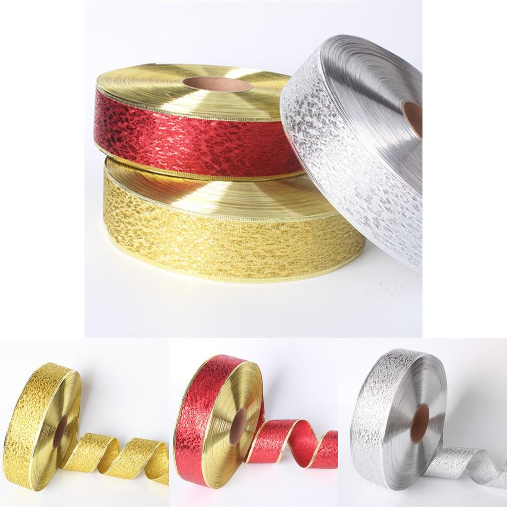 Elegant Polyester Ribbon For Christmas Gift Wrapping And Festive Holiday Decorations